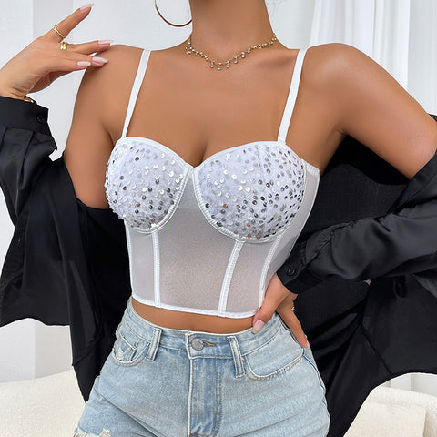 Sexy Breathable Corset With Low Cut Flattering
