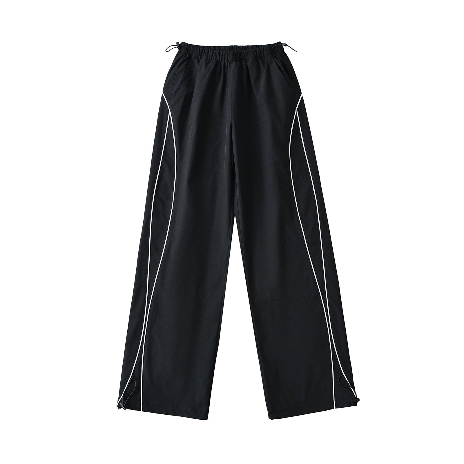 Sports Straight Casual Pants Women Summer Sexy Loose Slimming Drawstring Ankle Tied Wide Leg Pants