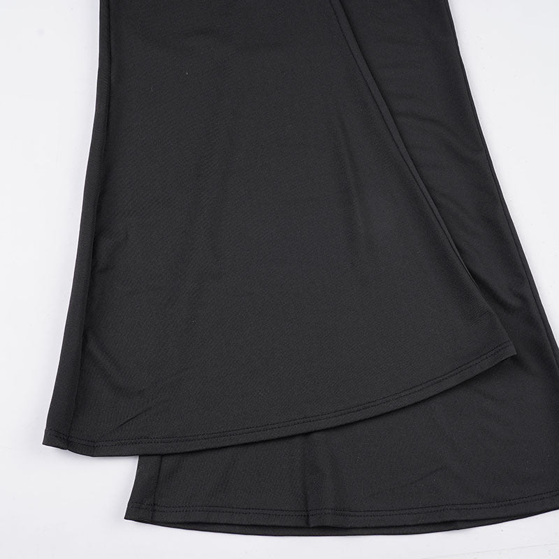Solid Color Slim Fit with Brassiere Pad Drawstring Slim Fit Sexy Siamese Trousers Micro Pull Jumpsuit for Women