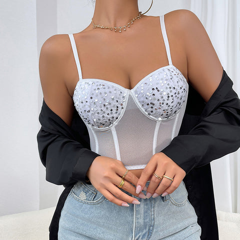 Sexy Breathable Corset With Low Cut Flattering