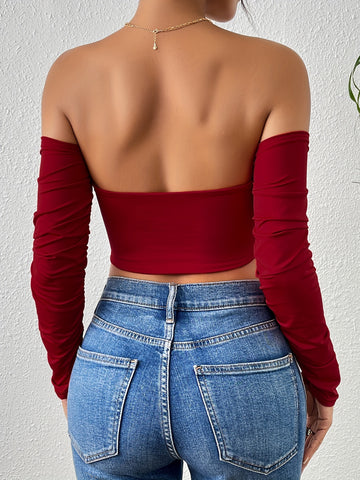 women  Slimming  Drawstring Long  Vest