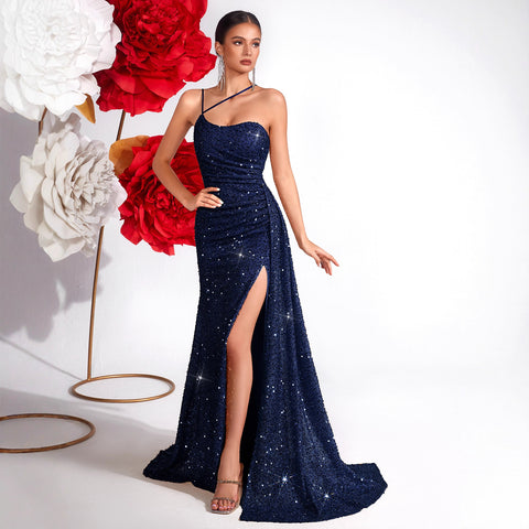 Espaillat High End Heavy Industry High Grade Elegant Slim Fit Sequined Dress