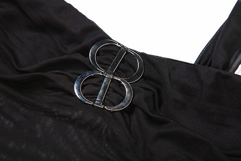 Halter Off Neck Low Cut See through