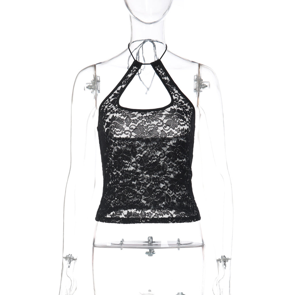 women  Sexy Lace Backless Vest  Women