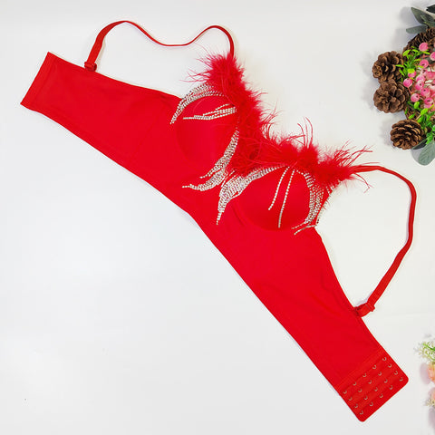Sexy  Women Night  Feather Tassel