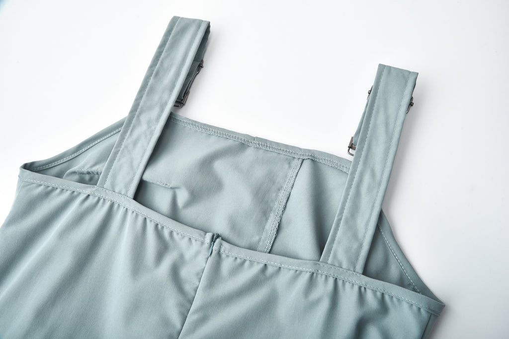 Women Workwear Belt Sleeveless Suspender Simple Ankle Banded Plus size Jumpsuit