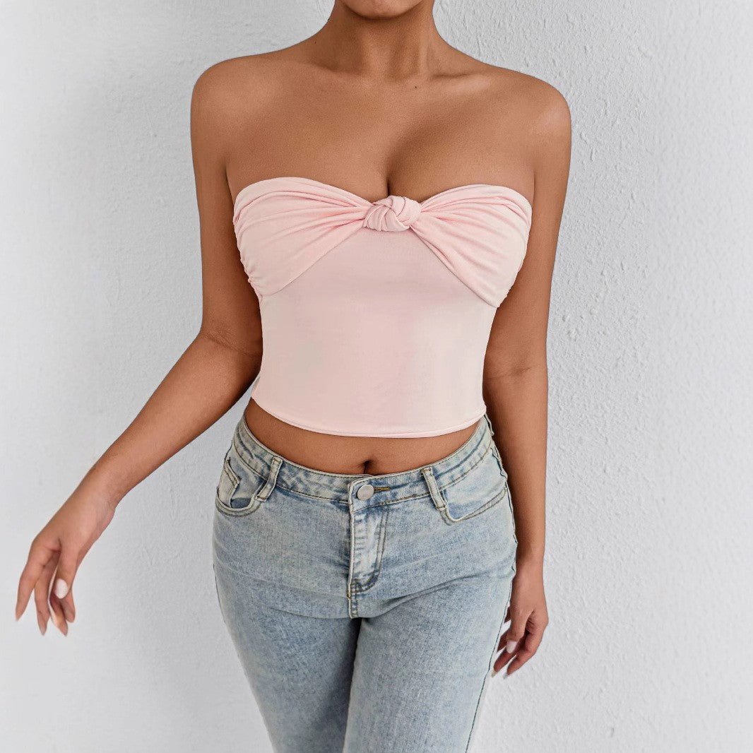 Summer Women  Arrival Gather Wrapped Chest