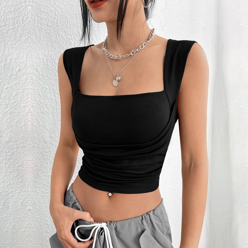 Women Clothing Slim Fit Slimming Short Sexy Solid Color Tube Top Corset Vest Inner Match Sling Top