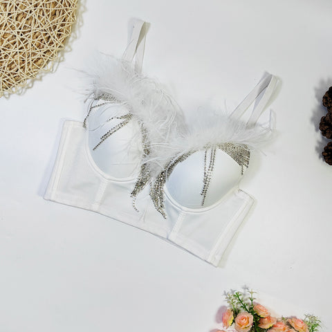 Sexy  Women Night  Feather Tassel