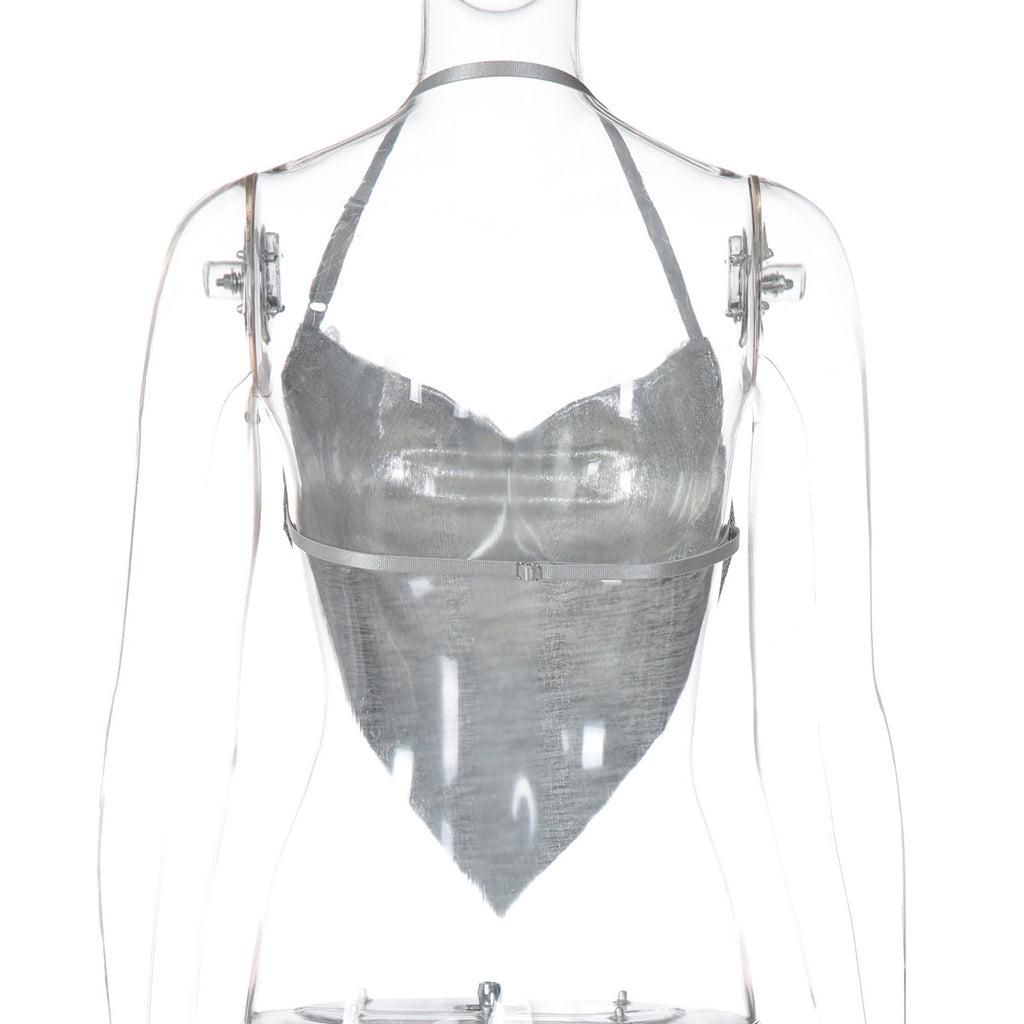 Arrival Nightclub Halter Backless Wrapped