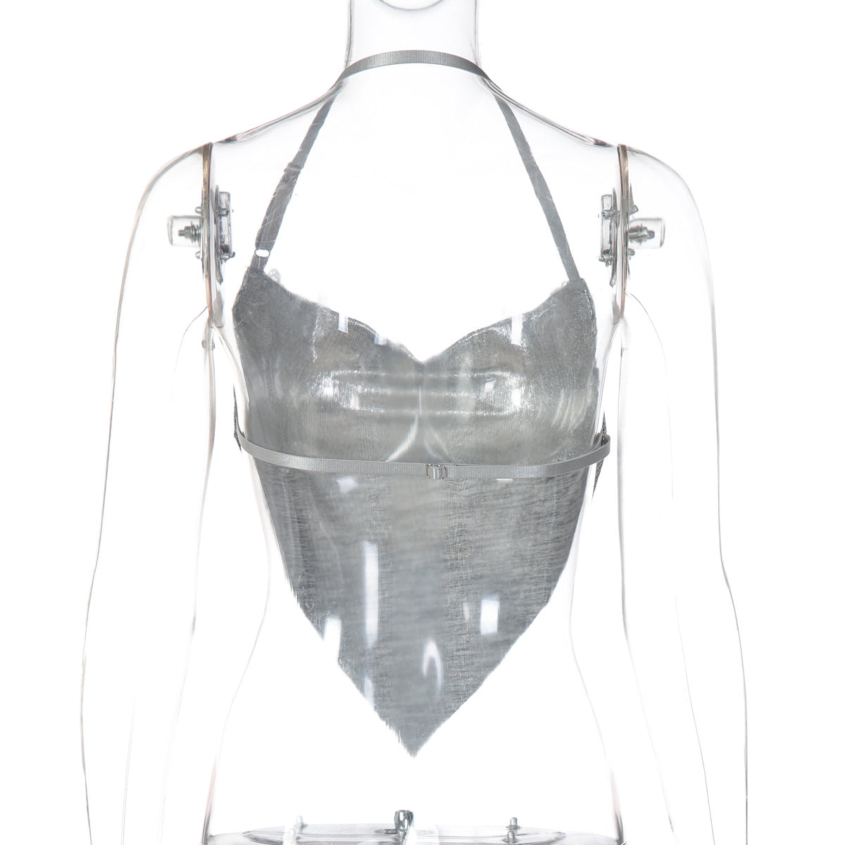 Arrival Nightclub Halter Backless Wrapped