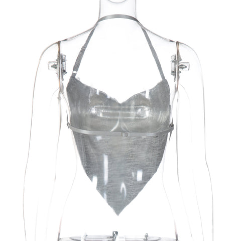 Arrival Nightclub Halter Backless Wrapped