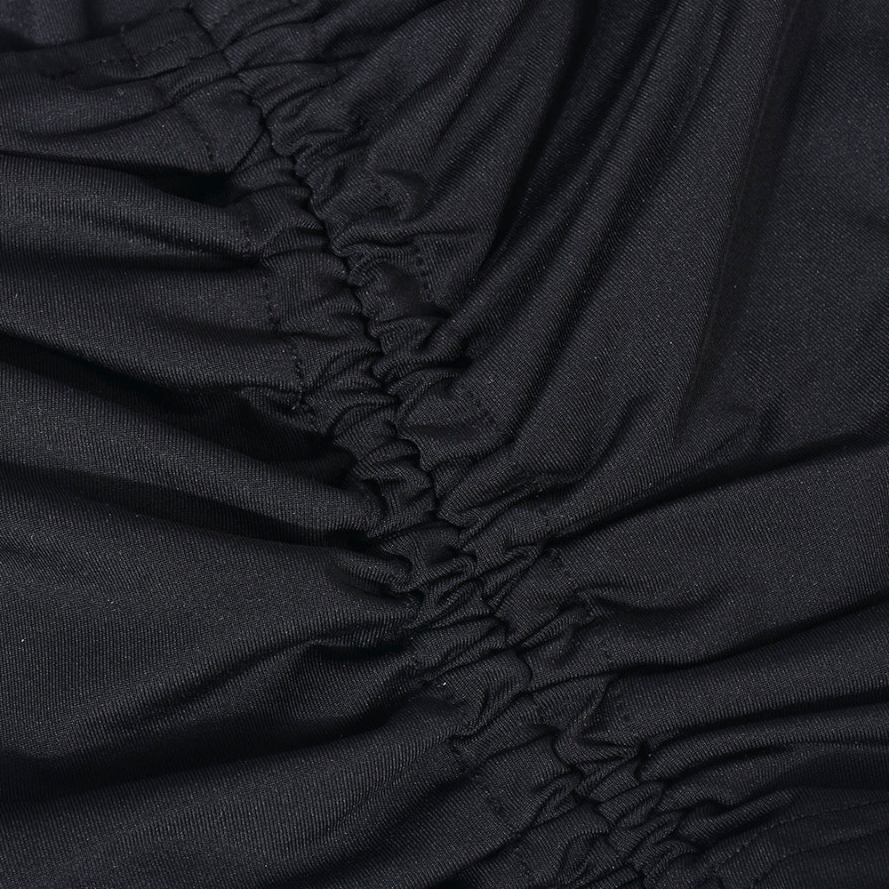 Wrapped Chest Pleated  Summer Women