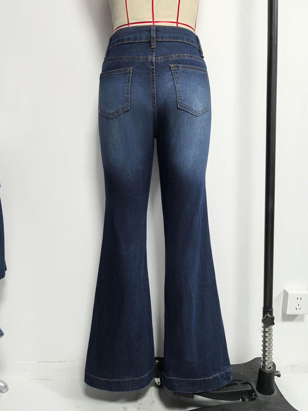 Spring Summer Retro High Waist Skinny Jeans Slimming Elegant Women Trousers