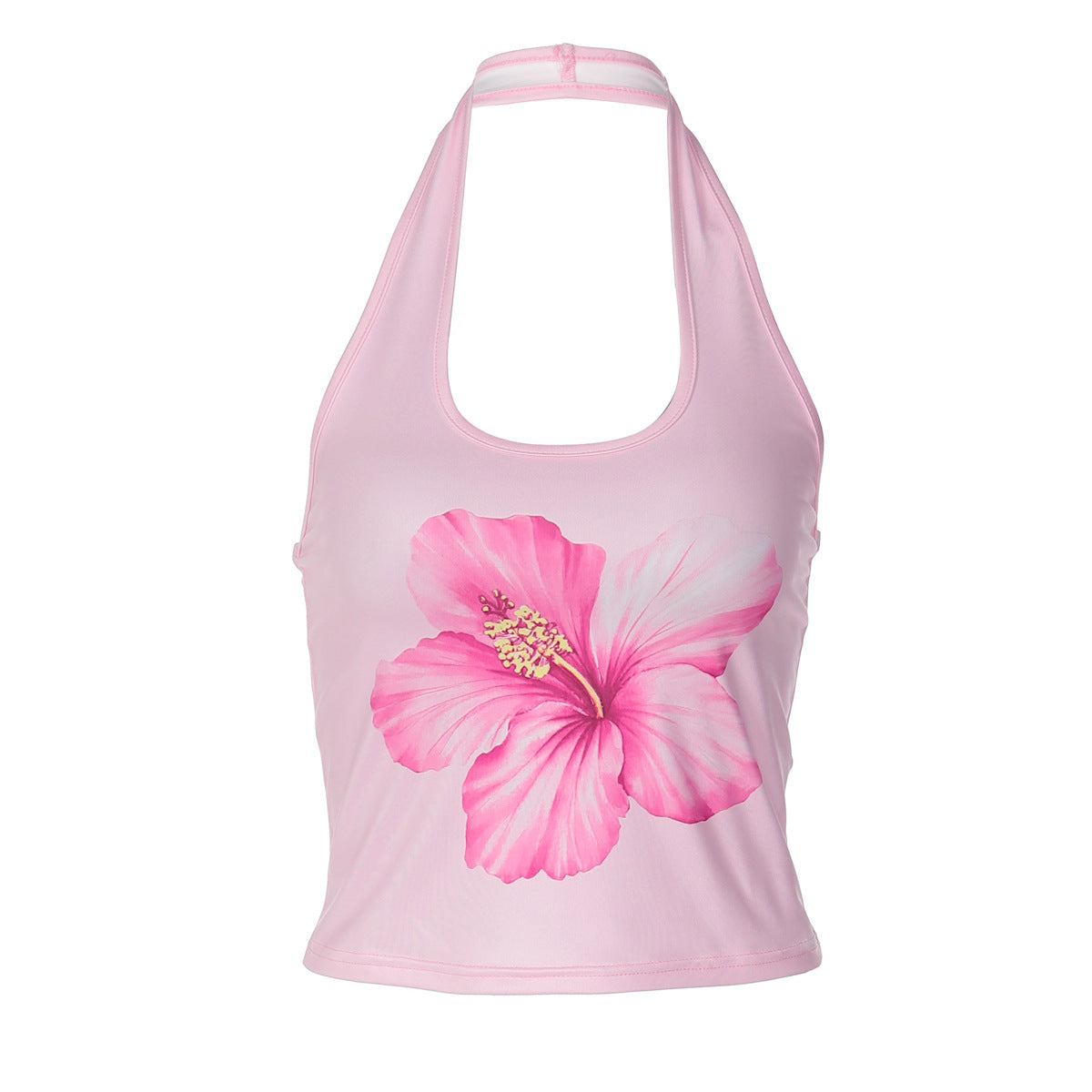 Women PrintHalter Slim Fit Vest