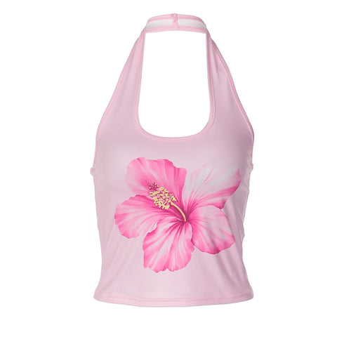 Women PrintHalter Slim Fit Vest