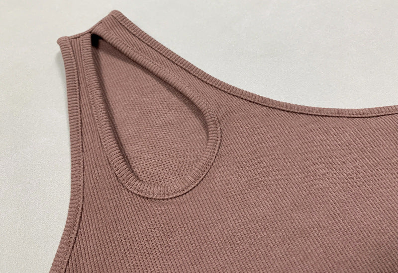 Summer Women Hollow out One Shoulder Sleeveless