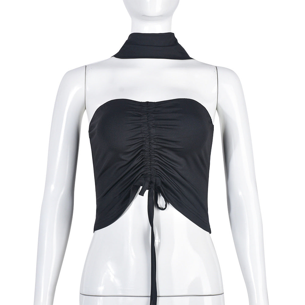 Wrapped Chest Pleated  Summer Women