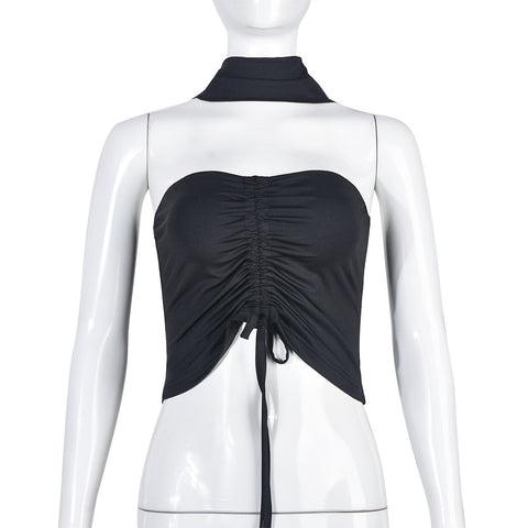 Wrapped Chest Pleated  Summer Women