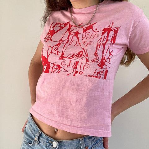 Women  Casual  Abstract Pattern Print Cropped