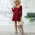 Nairoby Double Sided Wear Vacation Tiered Dress