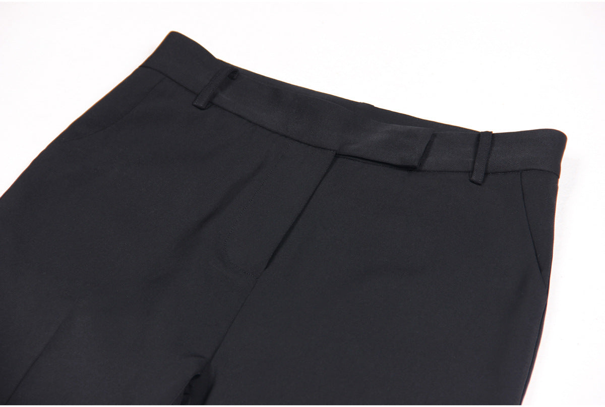 Goods Spring Autumn High Quality Narrow Version Straight Leg Pants Casual All Matching Comfortable Pants High Slimming Trousers