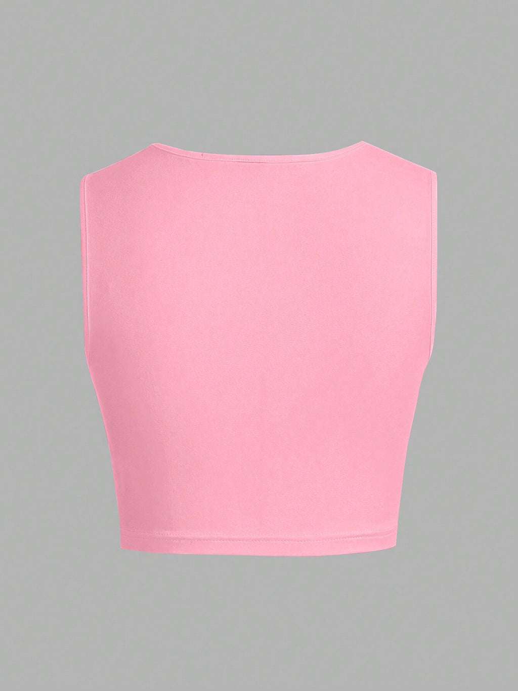 Women  Pink Sexy Vest Tight Ultra Cropped