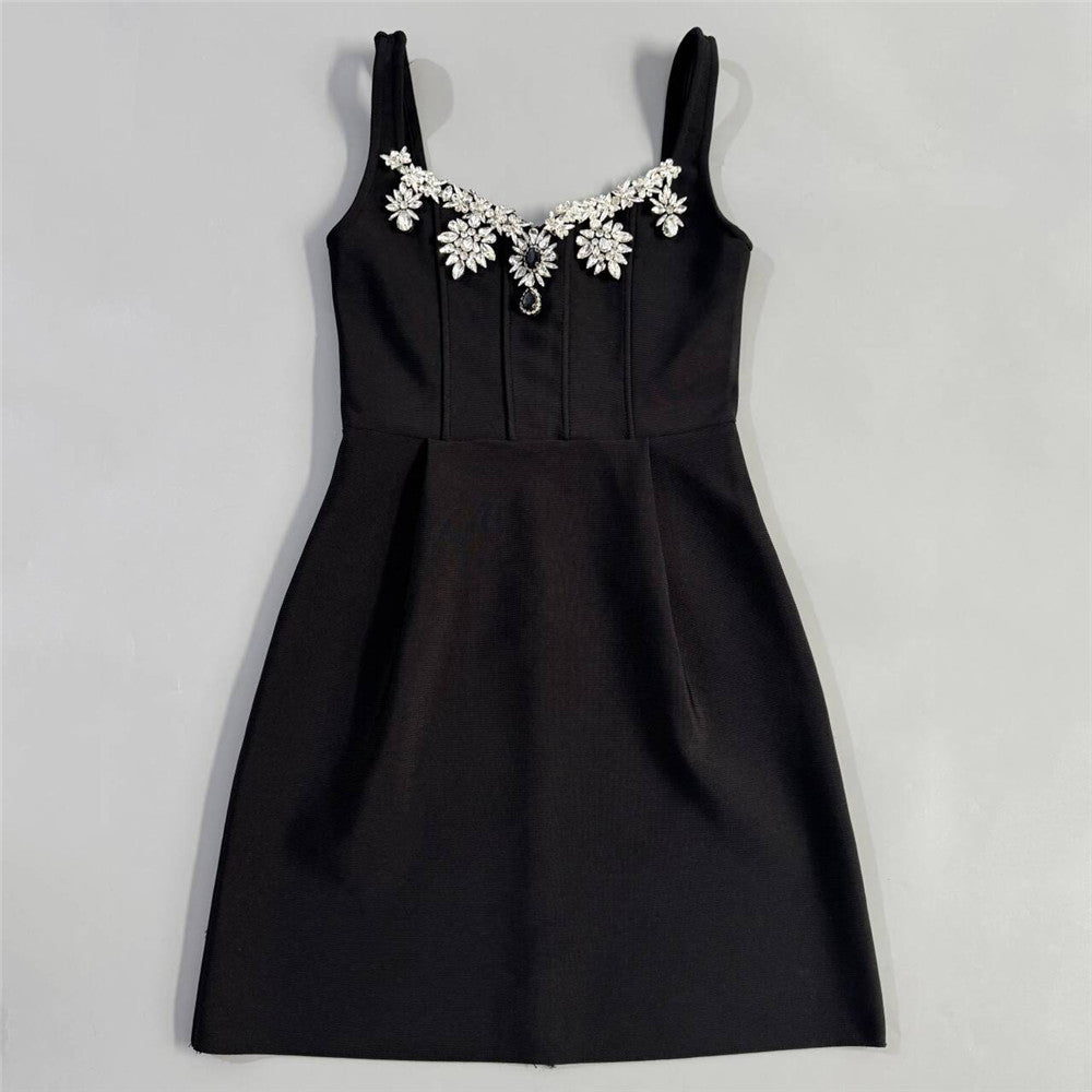 Boca Chica Sexy Strap Diamond Bandage One Piece Ladies Cocktail Party Dress