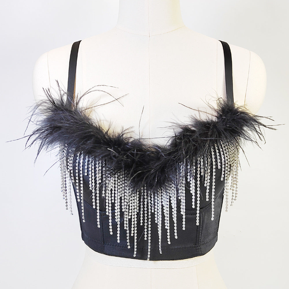 Sexy  Women Night  Feather Tassel