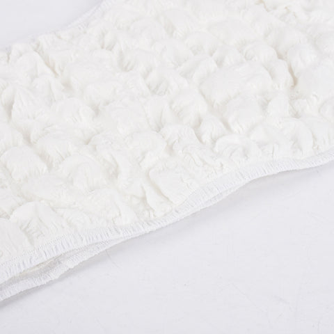 Cutout Bubble Cropped Long Sleeve