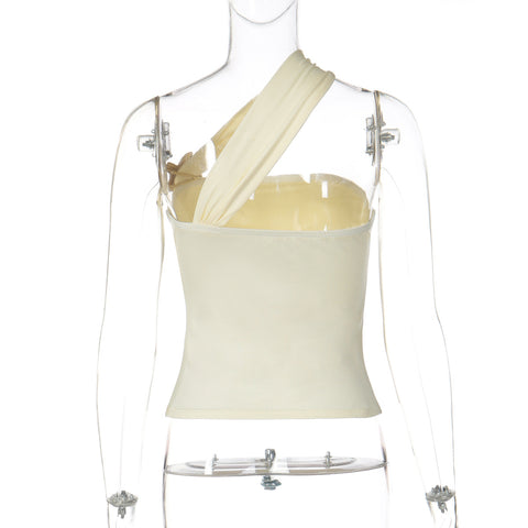 Women Unique Diagonal  Plate Buckle