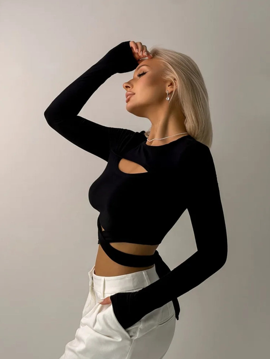 Women Trendy Two Piece Summer Slim Fit Crop