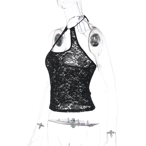 women  Sexy Lace Backless Vest  Women