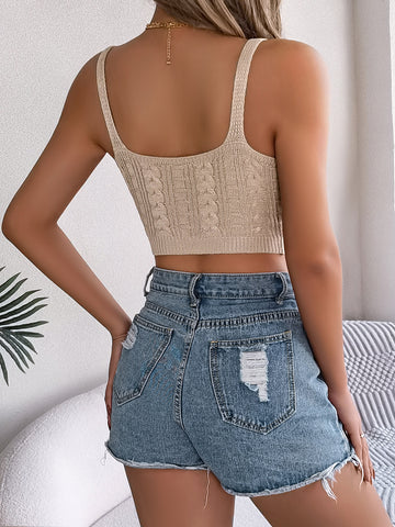 Spring Solid V neck Knitwear Women