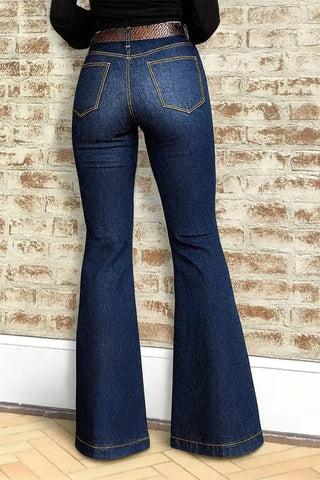 Spring Summer Retro High Waist Skinny Jeans Slimming Elegant Women Trousers