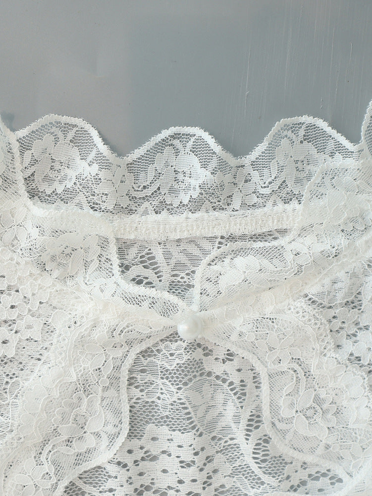 Women Regular Base Lace Stitching blouse