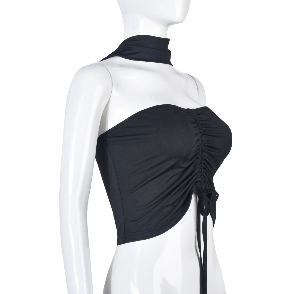 Wrapped Chest Pleated  Summer Women