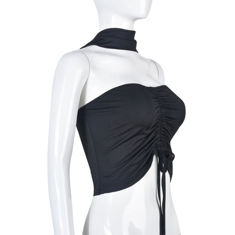 Wrapped Chest Pleated  Summer Women