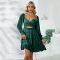 Nairoby Double Sided Wear Vacation Tiered Dress
