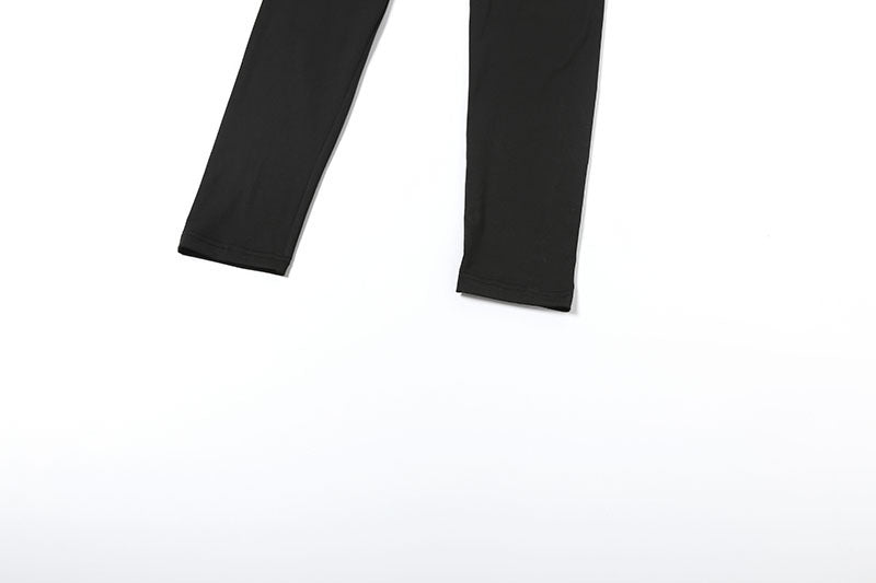 Autumn Sexy Cropped Outfit Halter Tight Fitting Solid Color Personalized One Piece Jumpsuit Women
