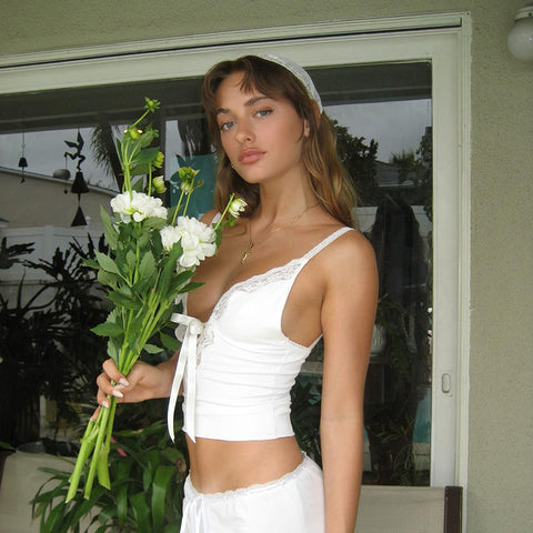 women Cropped Sling  V Shaped