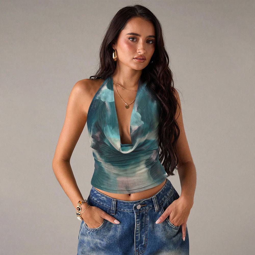 Women Swing Tie Dye Printed  Fit  Top