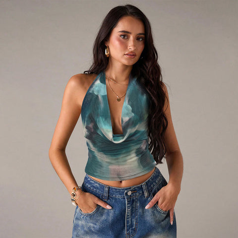 Women Swing Tie Dye Printed  Fit  Top