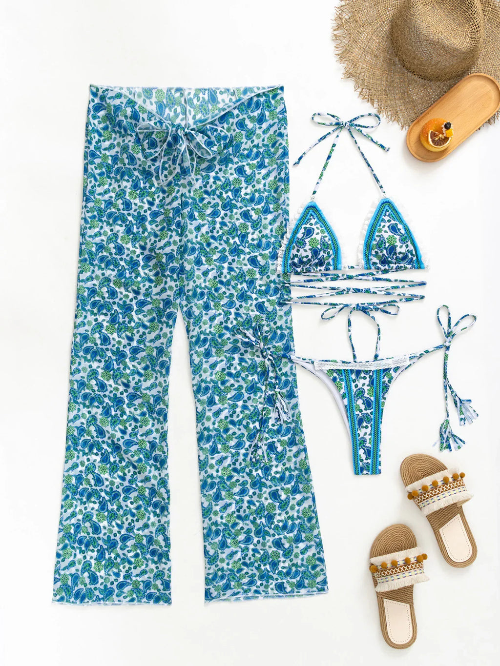 Taunton Push Up Beachwear Swimming Bathing Set