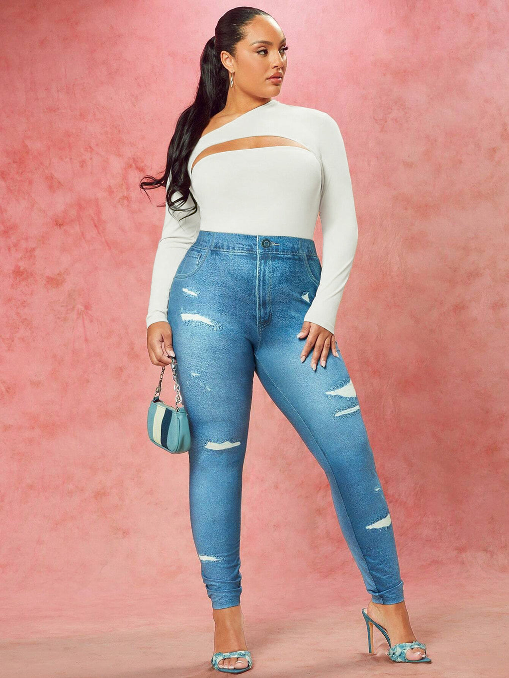 Plus Size Women Elegant Intellectual T shirt Autumn Winter Diagonal Collar Slim Top