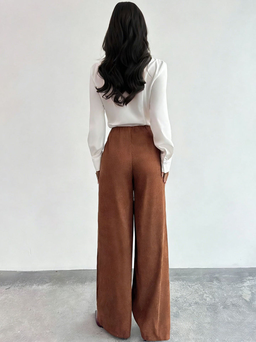 All Matching Spring Autumn High Grade Women Pants Draping High End Figure Flattering Loose Small Straight Casual Pants