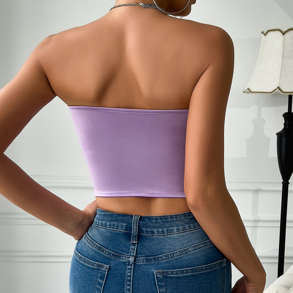 Sexy Low Cut Satin Butterfly Corset
