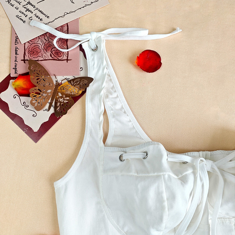 Plus Size Boning Corset Lace up Sexy Suspenders Vest Bottoming Slim Outer Wear Slimming Sexy Vest