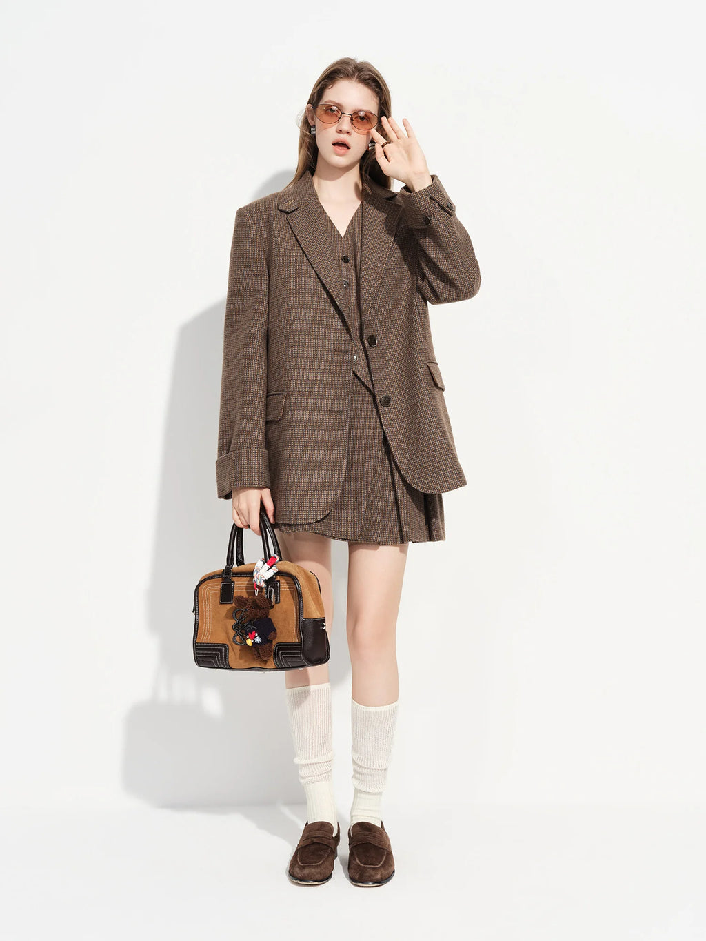 Pilar Coord Vintage Office Chic Suiting r Three Piece Sets