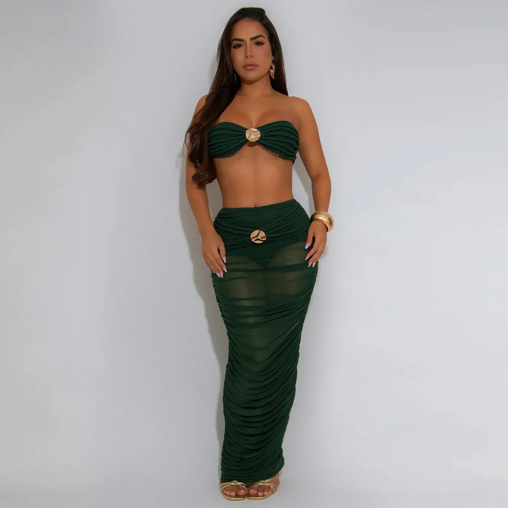 Olivia Slim Fit Temperament Simple Two-piece Sets